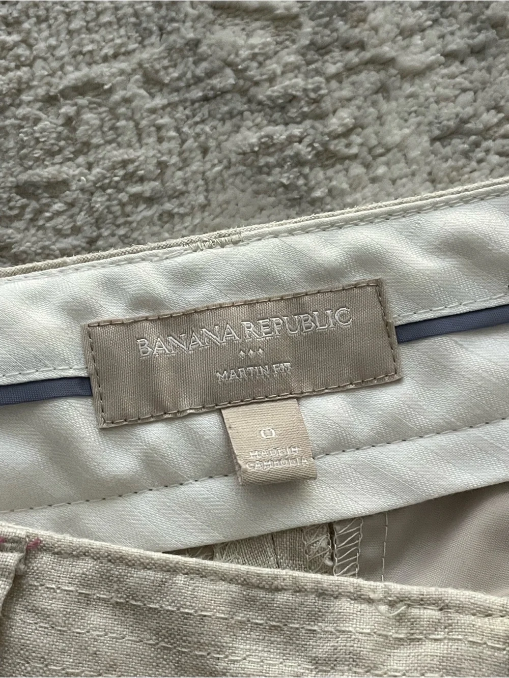Banana Republic Linen Blend Wide-Leg Pants in Light Beige